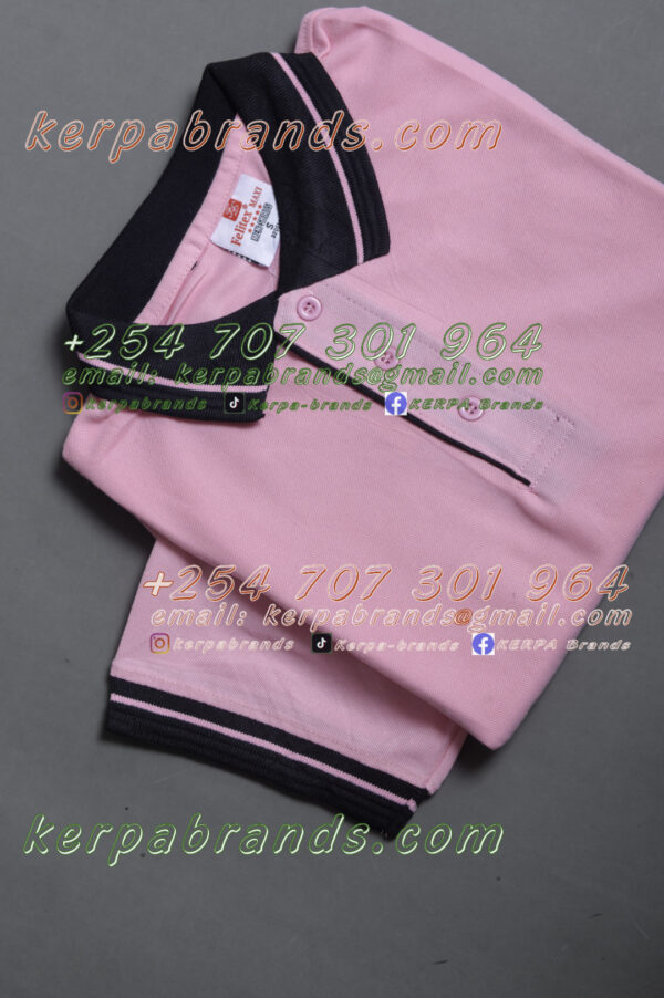 Felitex Maxi Pink/Black Polo Shirt - Image 4