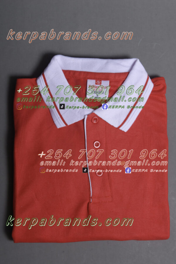 Felitex Maxi Red/White Polo Shirt - Image 3