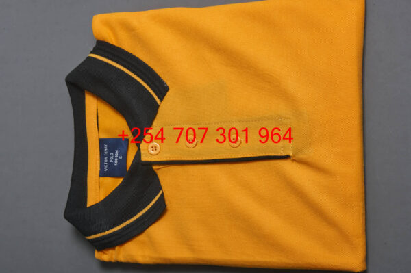 Victor Terry Orange/Black Polo Shirt - Image 3