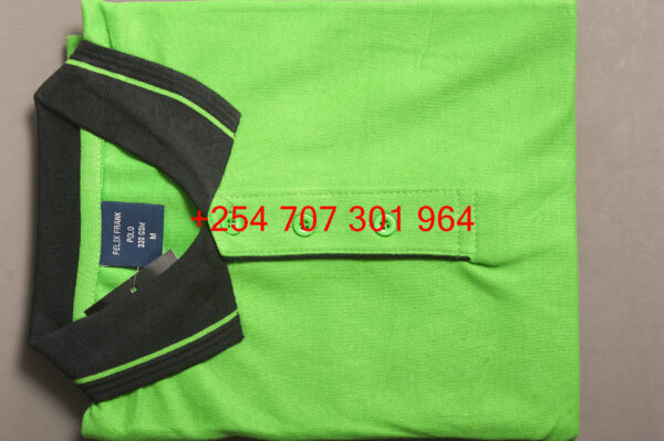 Felix Frank Light Green/Black Polo Shirt - Image 2