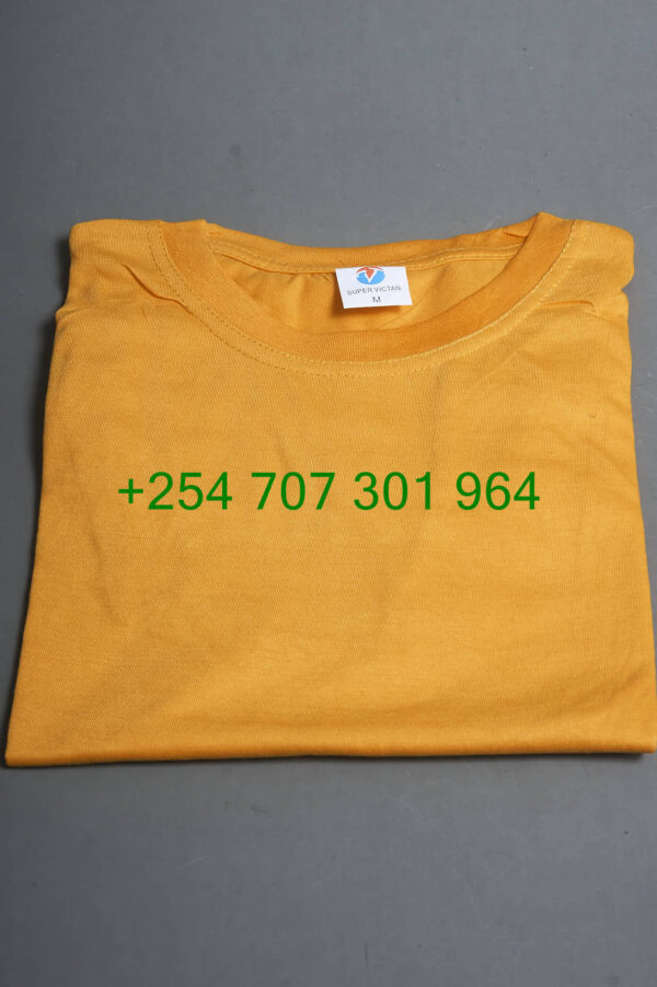 Super Victan Orange Round Neck Tshirt