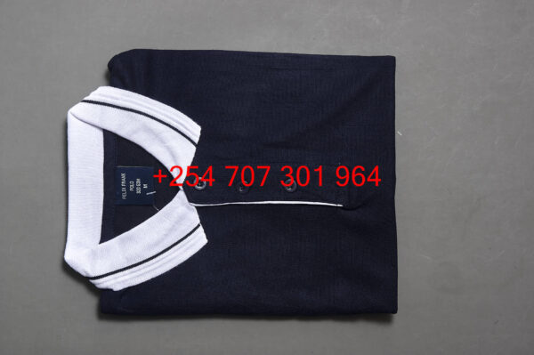 Felix Frank Blue/White Polo Shirt - Image 5