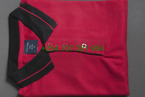 Felix Frank Red/Black Polo Shirt - Image 3