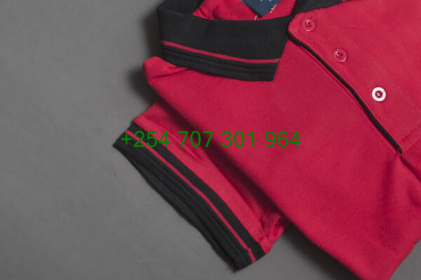 Felix Frank Red/Black Polo Shirt - Image 2