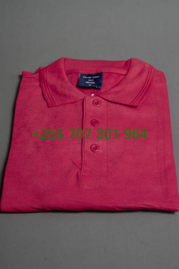 Victor Terry Red Polo Shirt - Image 5