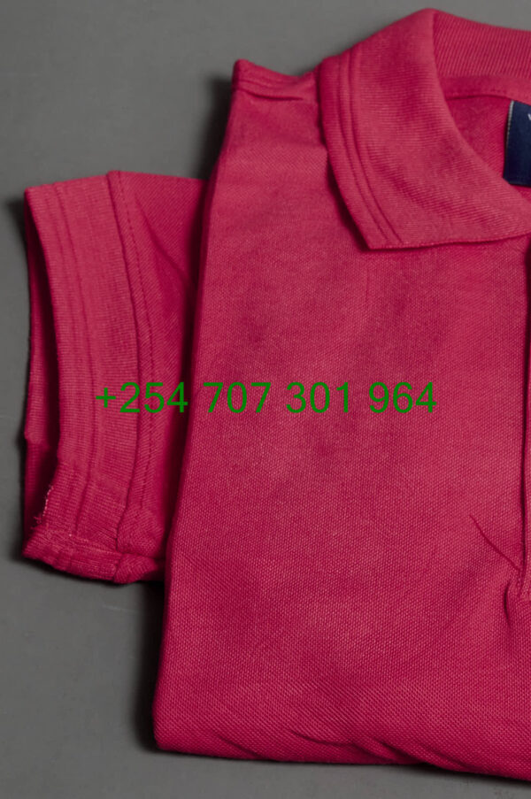 Victor Terry Red Polo Shirt - Image 3