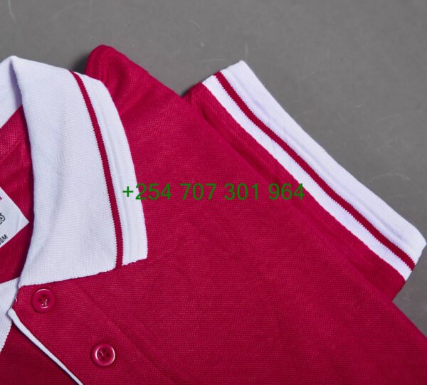 Felitex Maxi Red/White Polo Shirt - Image 2