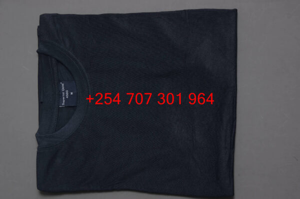 Superior Sold Navy Blue Round Neck Tshirt - Image 3