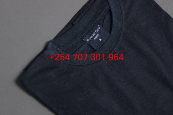 Superior Sold Navy Blue Round Neck Tshirt - Image 2