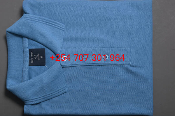 Felix Frank Light Blue Polo Shirt - Image 4