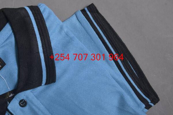 Pilot Plus Cyan/Black Polo Shirt - Image 3