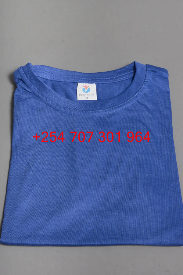 Super Victan Blue Round Neck Tshirt