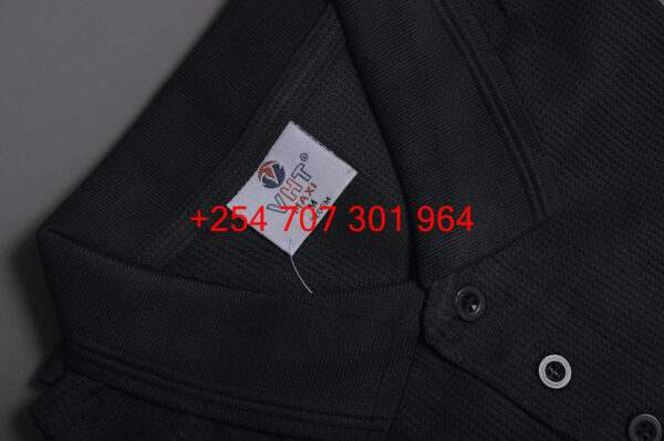 VHT Maxi Black Dotted Polo Shirt - Image 3