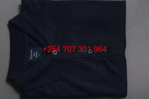 Felix Frank Navy Blue/Black Polo Shirt - Image 5