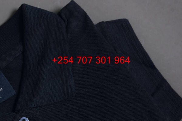 Felix Frank Navy Blue/Black Polo Shirt - Image 3