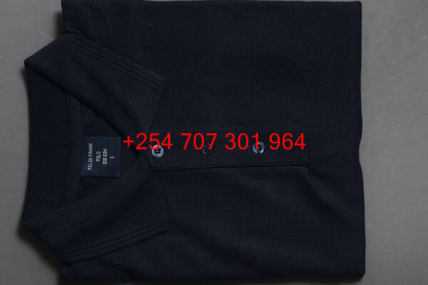 Felix Frank Navy Blue/Black Polo Shirt - Image 4