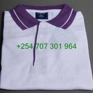 Victor Terry White/Maroon Polo Shirt