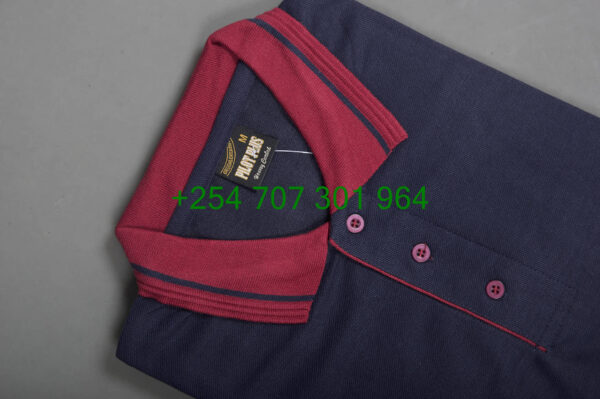 Pilot Plus Navy Blue/Red Polo Shirt