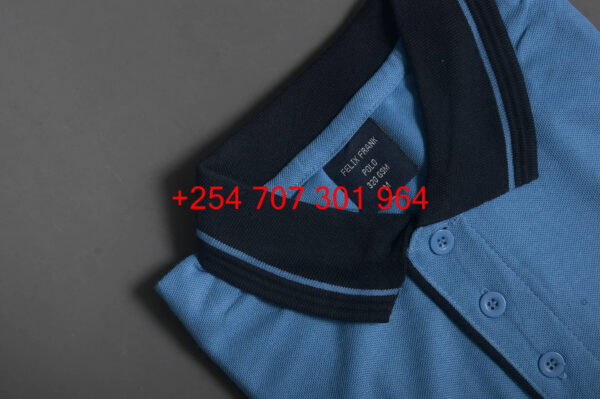 Felix Frank Cyan/Black Polo Shirt - Image 4