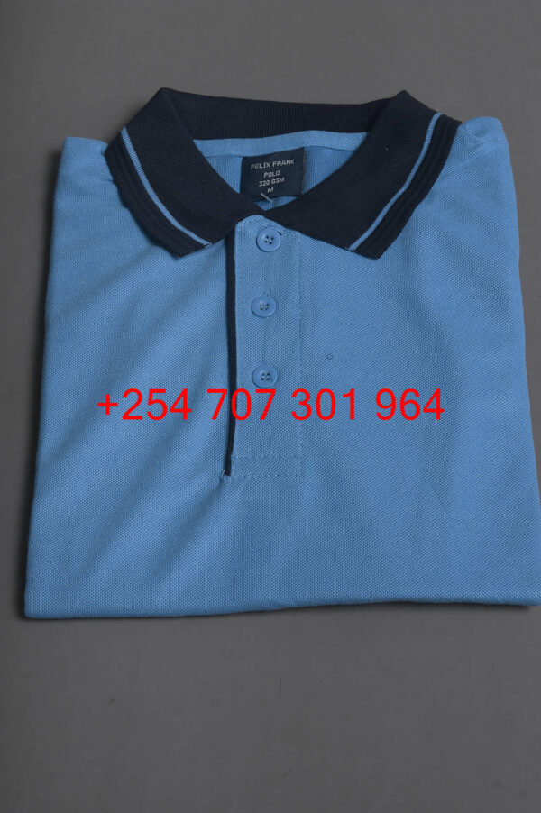 Felix Frank Cyan/Black Polo Shirt