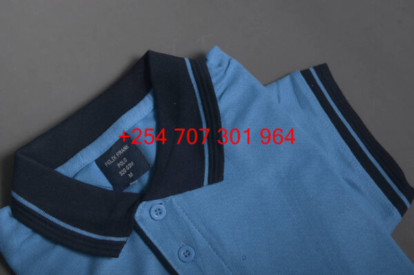 Felix Frank Cyan/Black Polo Shirt - Image 3