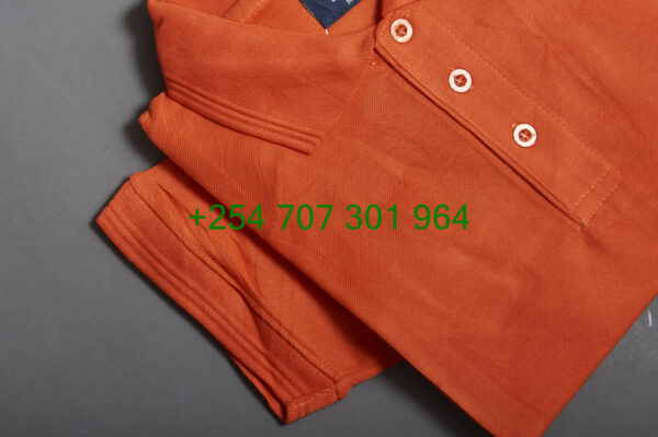 Victor Terry Orange Polo Tshirt - Image 2