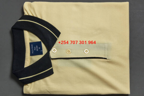 Felix Frank Yellow/Black Polo Shirt - Image 3