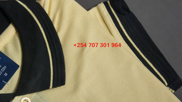 Felix Frank Yellow/Black Polo Shirt - Image 2