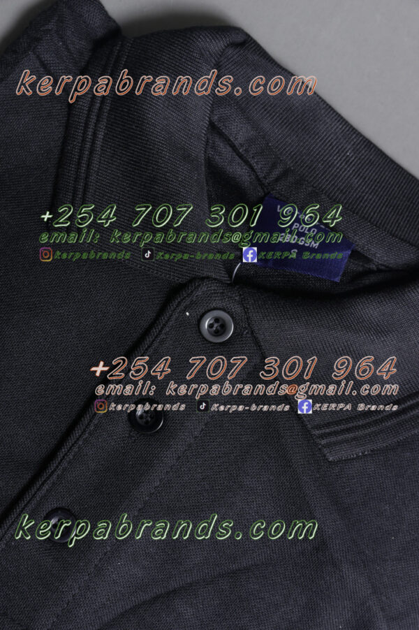 Victor Terry Black Polo Shirt - Image 2
