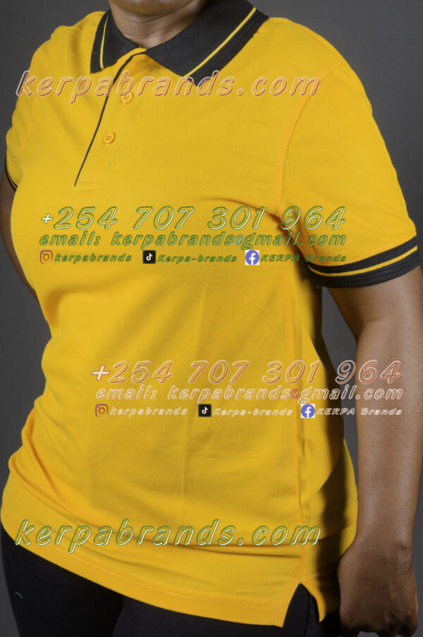 Victor Terry Golden Yellow/Black Polo Shirt