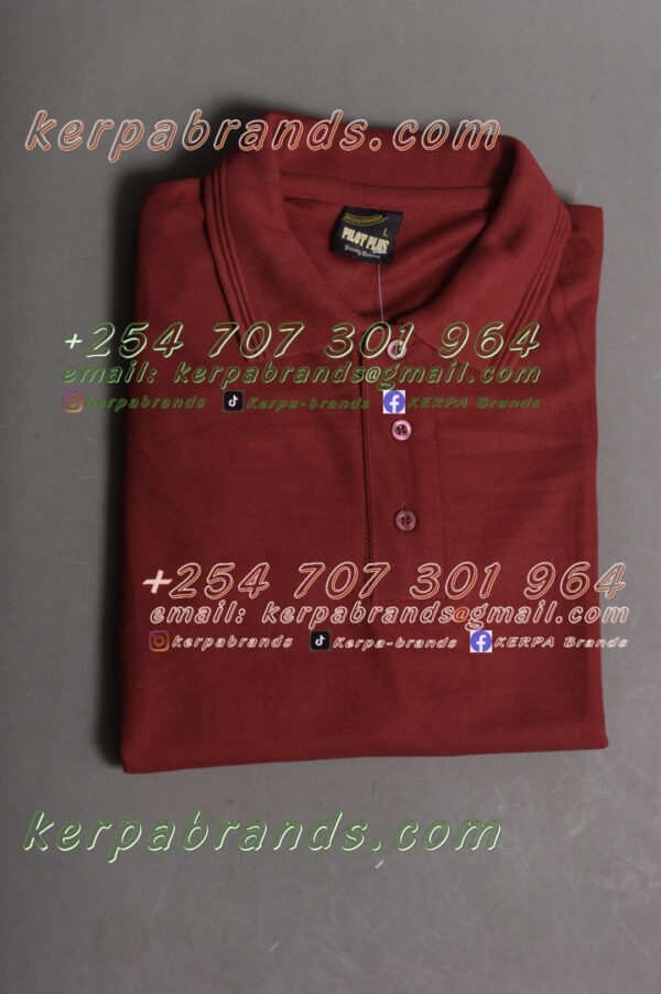 Pilot Plus Maroon Polo Shirt - Image 3