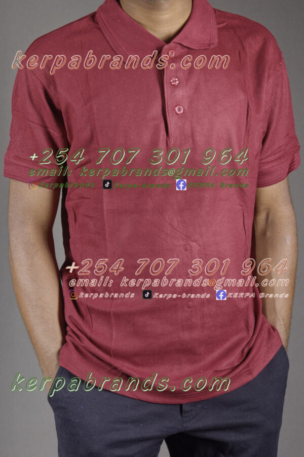Victor Terry Maroon Polo Shirt