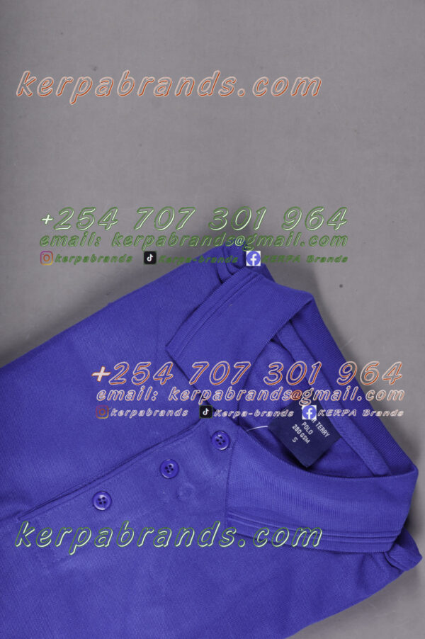 Victor Terry Royal Blue Polo Shirt - Image 2