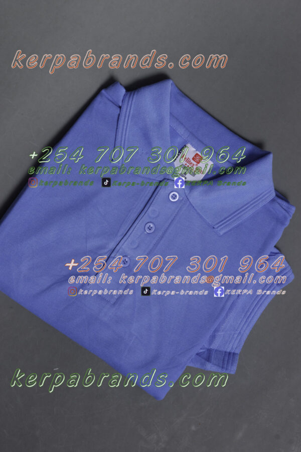 Victor Terry Sky Blue Polo Shirt - Image 4