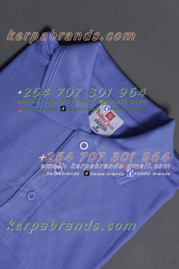 Victor Terry Sky Blue Polo Shirt - Image 2